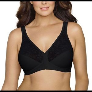Black Lace Front Closure bra